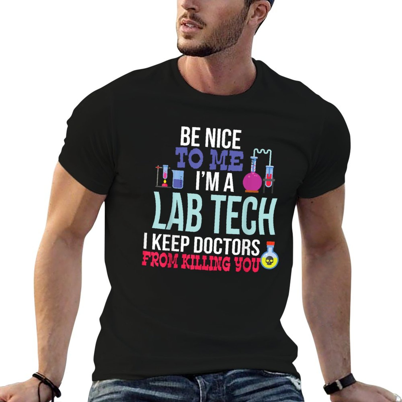Medical Lab Technician - تي شيرت مضحك لفني المختبر الطبي،
