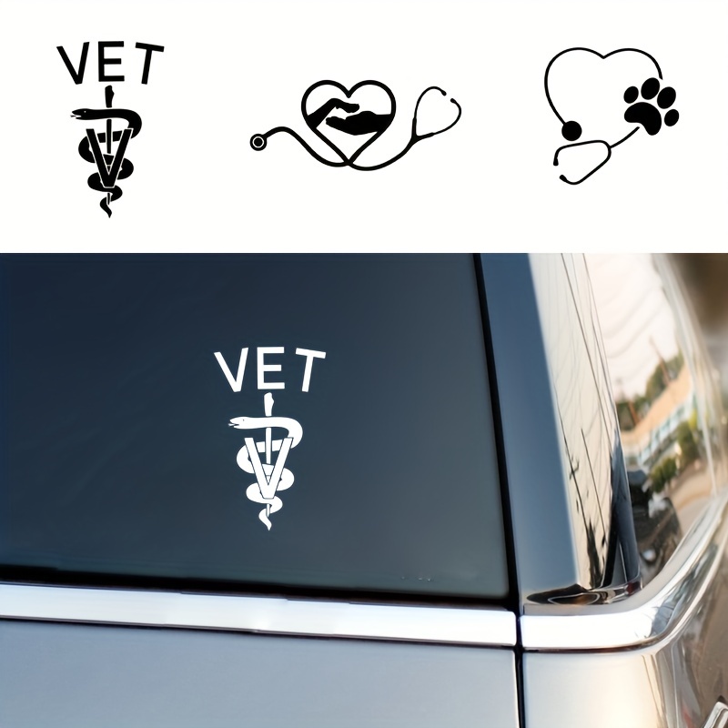Medical Lab Logo - متجر بيطري الفينيل الجدار ملصق سماعة