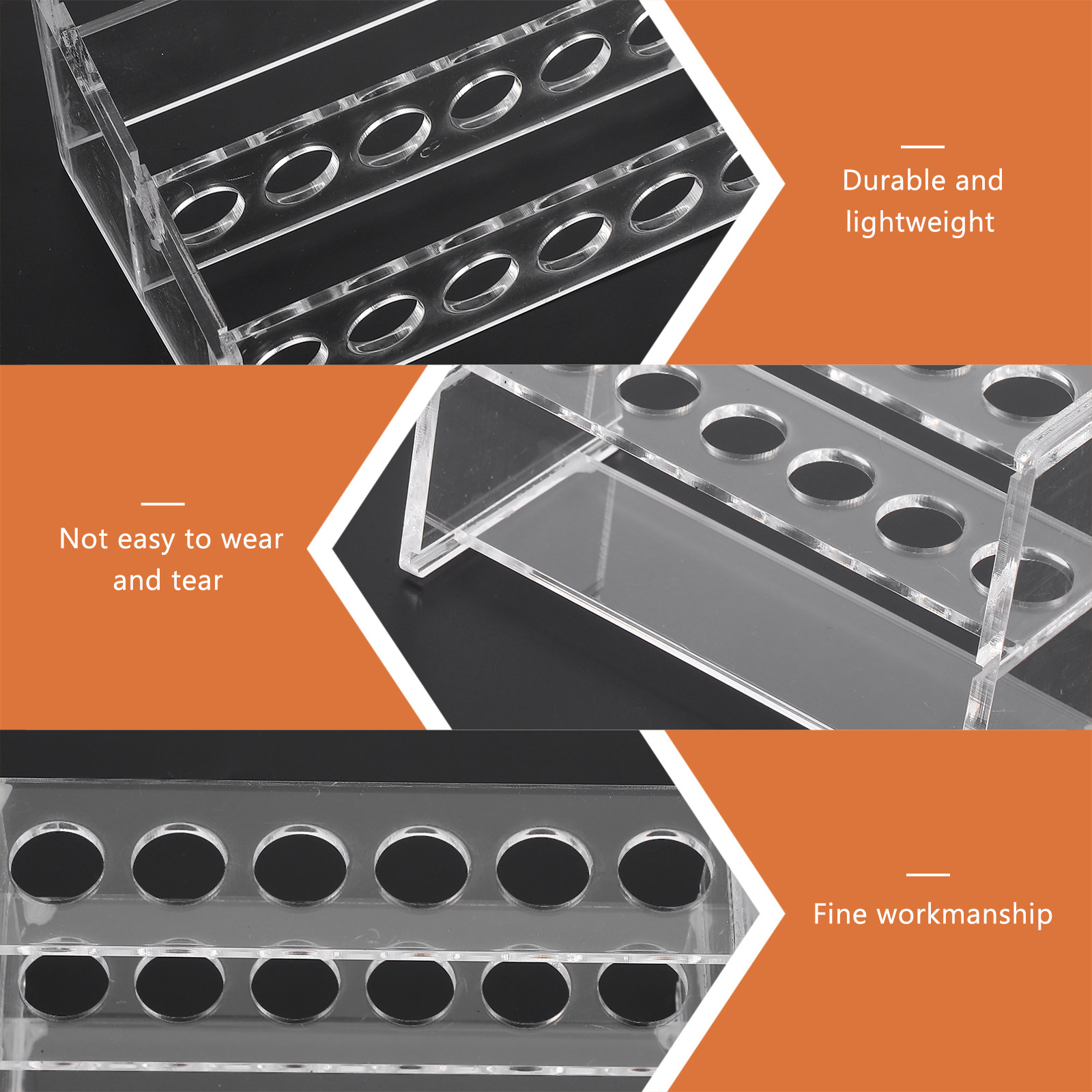 Centrifuge Tube Rack - حامل أنابيب اختبار أكريليك بـ 12