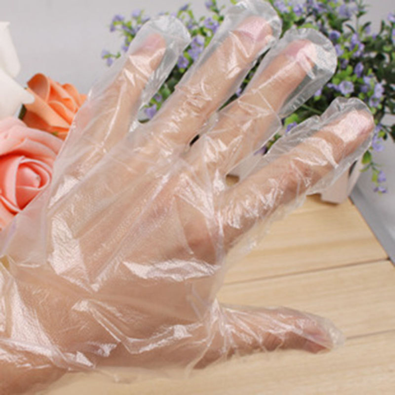 Disposable Gloves Nitrile - الجملة 100 قطعة قفازات بلاستيكية للاستعمال