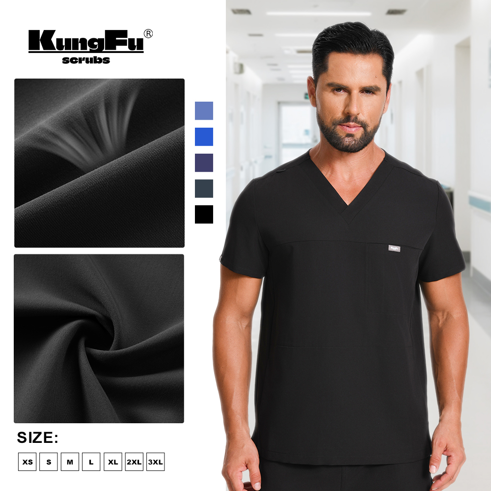 زي طبي للرجال من KUNGFU SCRUBS - مراجعة Medical Lab Uniform وسعره