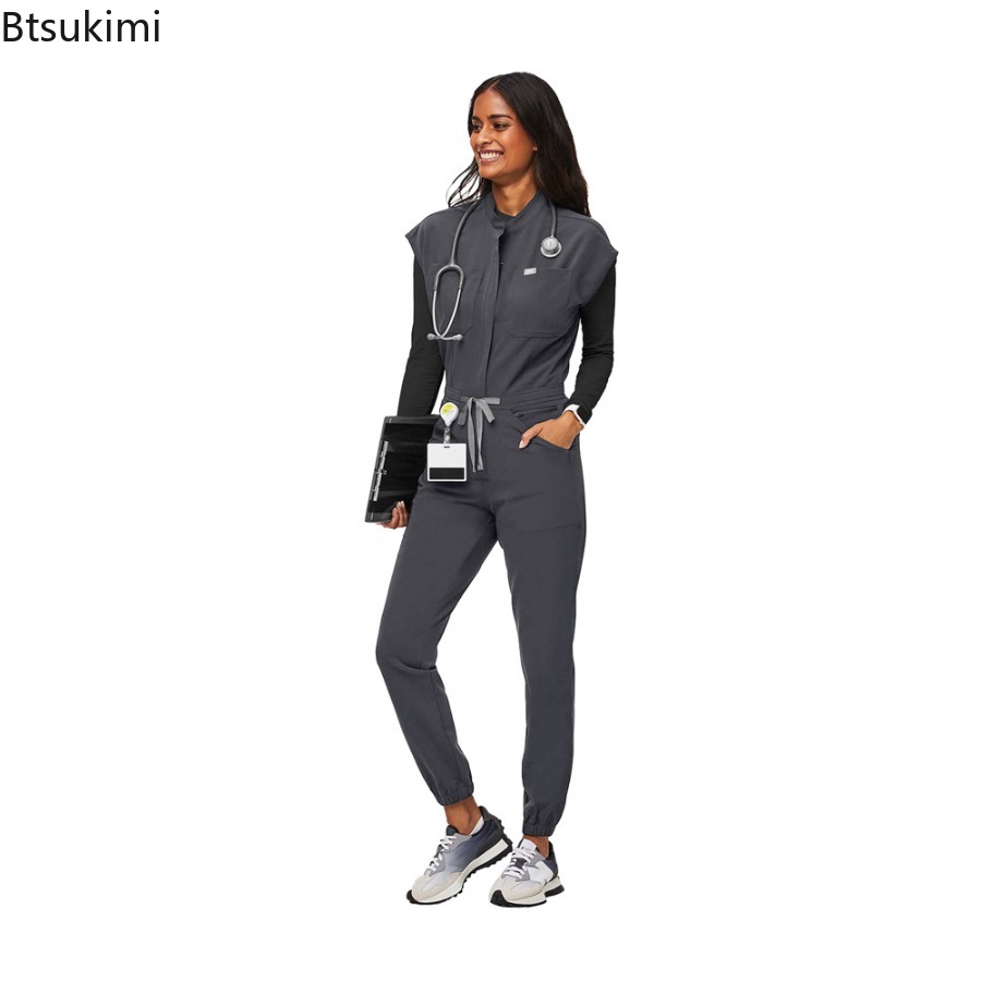 زي طبي عصري بسحاب، رومبر للتمر - مراجعة Medical Lab Uniform وسعره