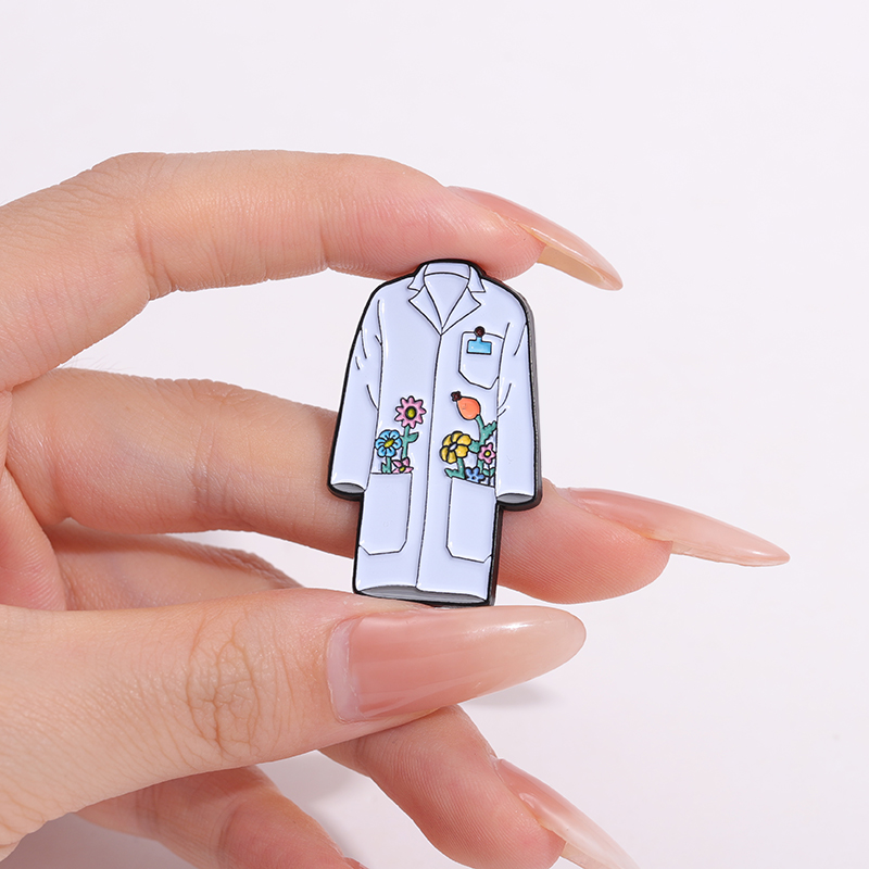 الأزهار معطف المختبر المينا دب - مراجعة Medical Lab Logo وسعره