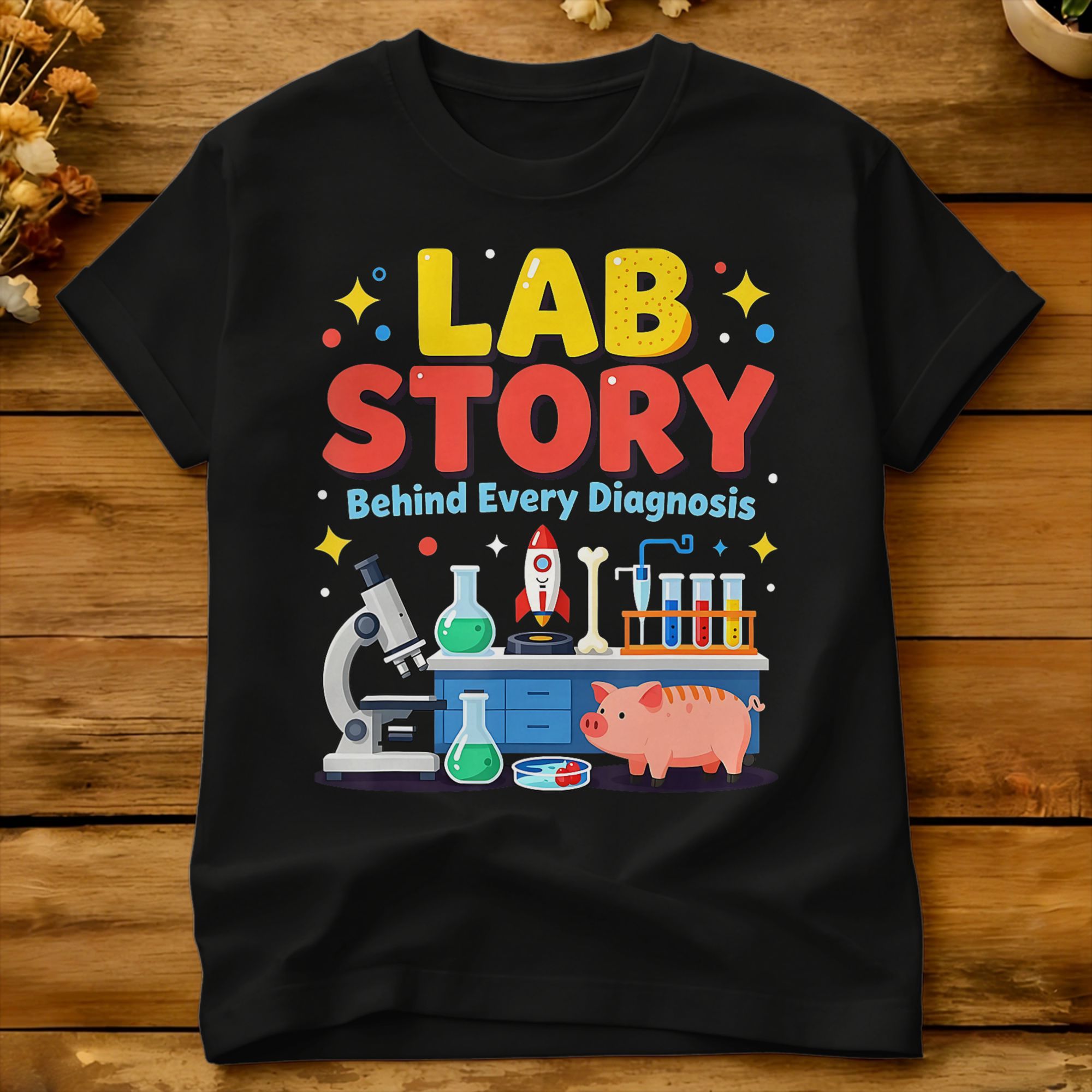 تي شيرت رجالي من القطن بأكمام  - مراجعة Medical Lab Technician وسعره
