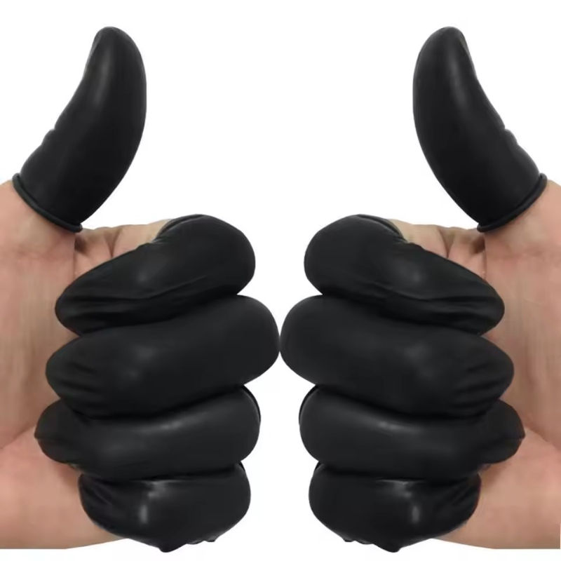 100/200 قطعة من أغطية الأصابع  - مراجعة Disposable Gloves Nitrile وسعره
