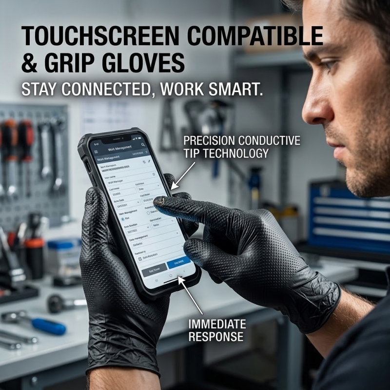 قفازات نيتريل صناعية سوداء شدي - مراجعة Disposable Gloves Nitrile وسعره