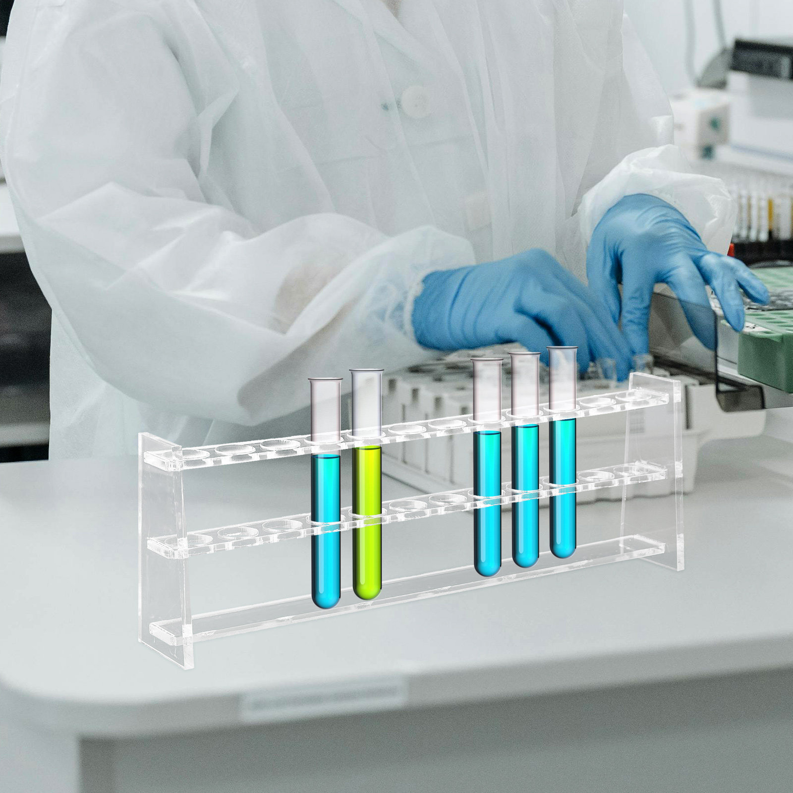 حامل أنابيب اختبار بـ 12 فتحة  - مراجعة Centrifuge Tube Rack وسعره