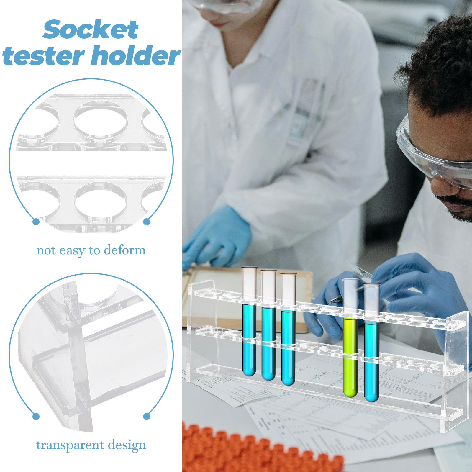 حامل أنابيب اختبار بـ 12 فتحة  - مراجعة Centrifuge Tube Rack وسعره