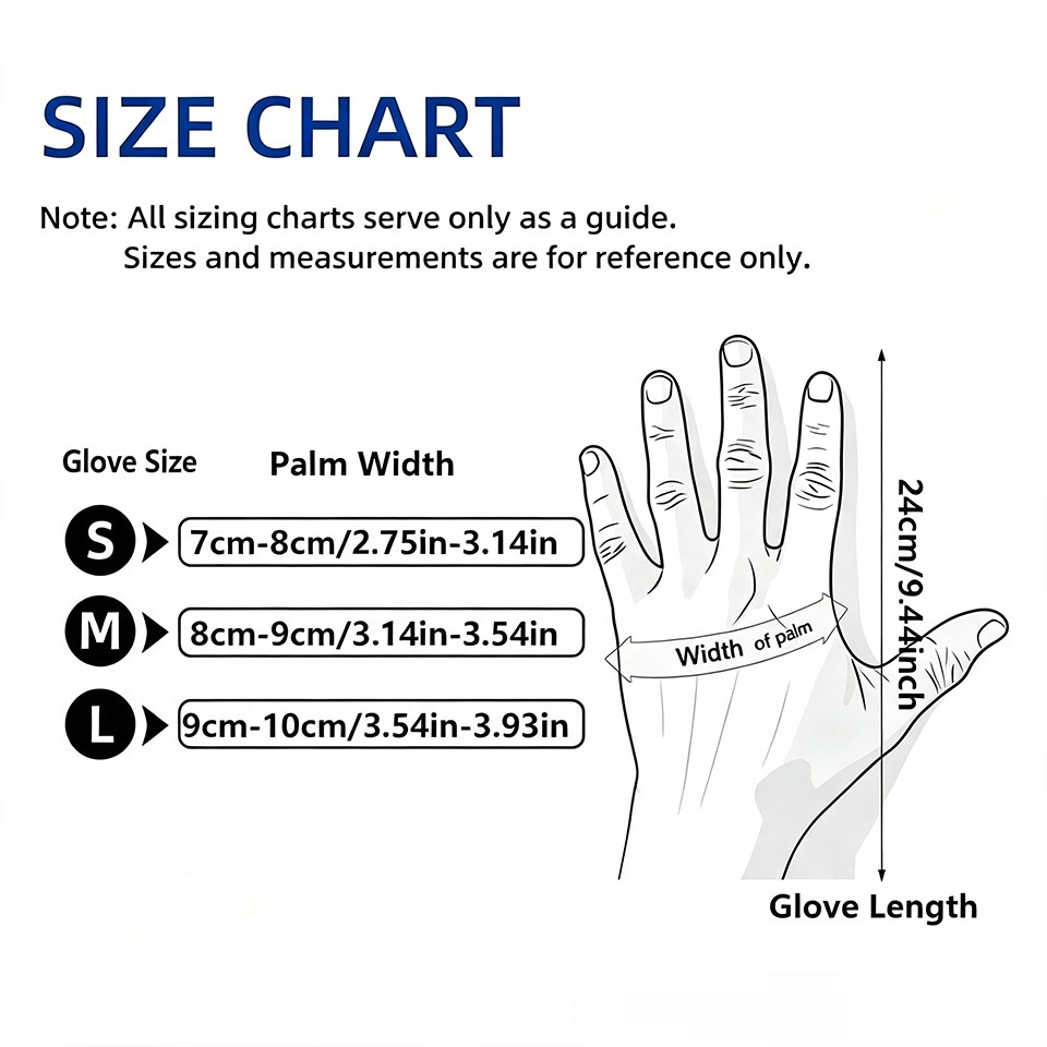 50/100 قطعة من قفازات النتريل  - مراجعة Disposable Gloves Nitrile وسعره