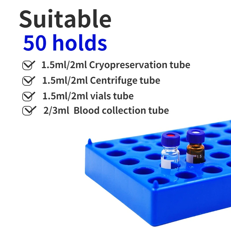 رف قارورة بلاستيكية 50 يحمل من - مراجعة Centrifuge Tube Rack وسعره