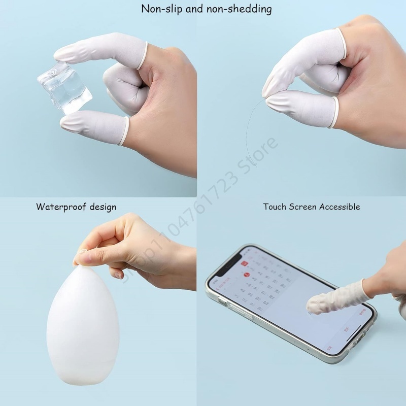 100 قطعة من أغطية الأصابع المط - مراجعة Disposable Gloves Nitrile وسعره