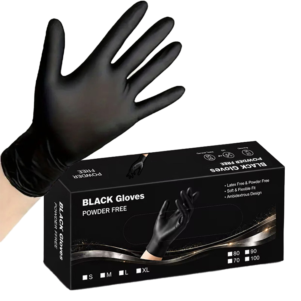 100 قطعة/صندوق قفازات نيتريل س - مراجعة Disposable Gloves Nitrile وسعره