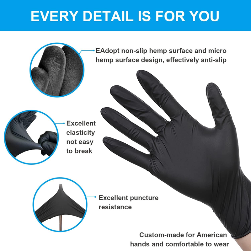 20/50/100 قطعة قفازات النتريل  - مراجعة Disposable Gloves Nitrile وسعره