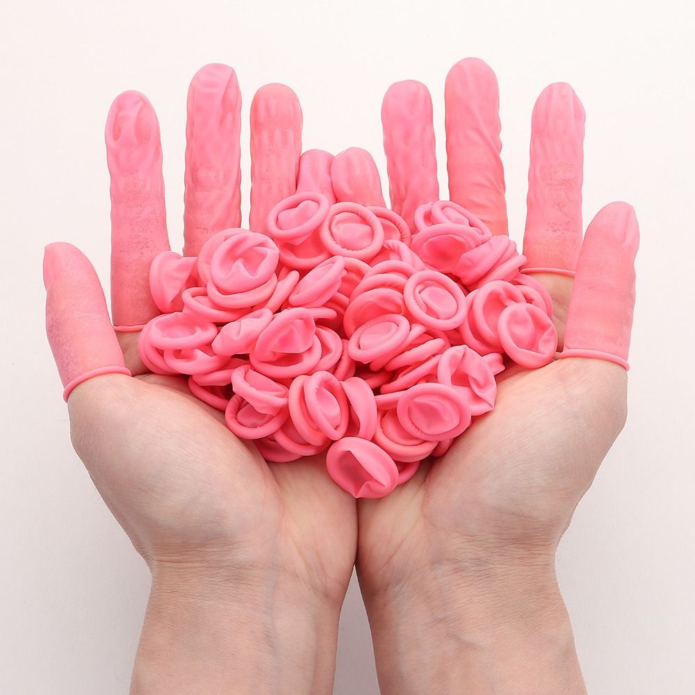 100/300 قطعة أداة فنية للأظافر - مراجعة Disposable Gloves Nitrile وسعره