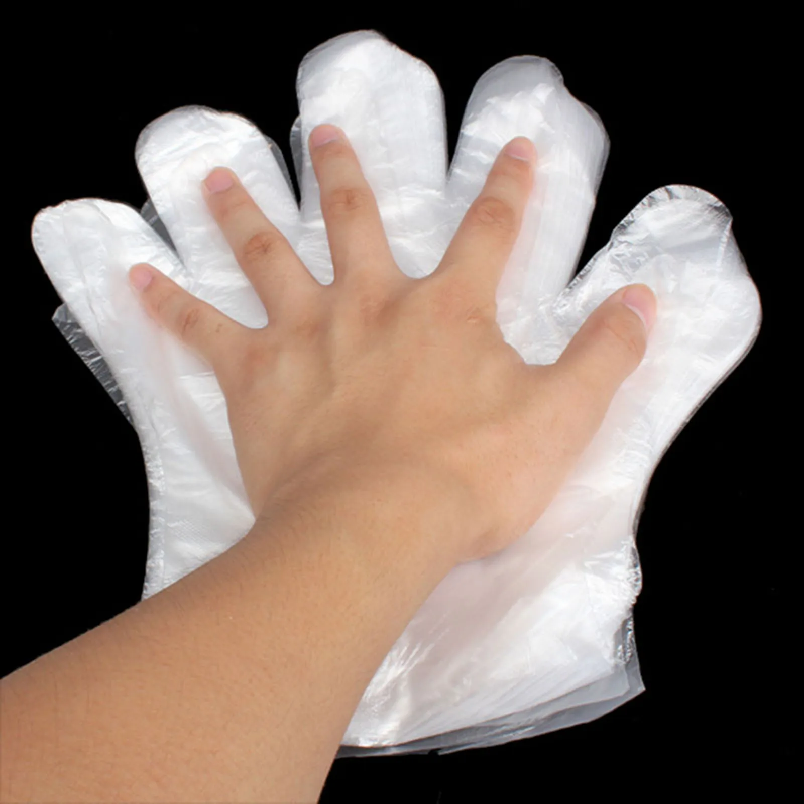 الجملة 100 قطعة قفازات بلاستيك - مراجعة Disposable Gloves Nitrile وسعره