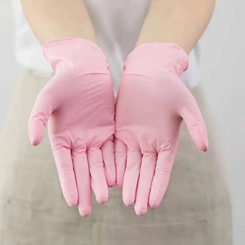 50/100 قطعة من قفازات النتريل  - مراجعة Disposable Gloves Nitrile وسعره