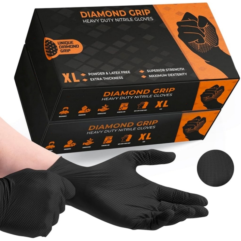 قفازات النتريل السوداء الثقيلة - مراجعة Disposable Gloves Nitrile وسعره
