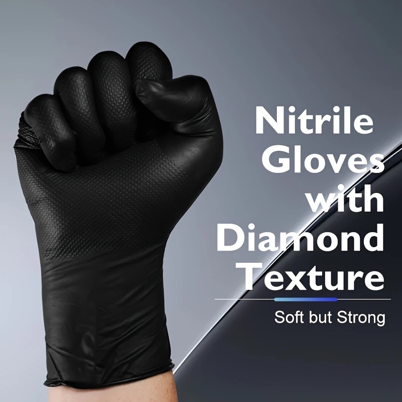 قفازات النتريل السوداء الثقيلة - مراجعة Disposable Gloves Nitrile وسعره