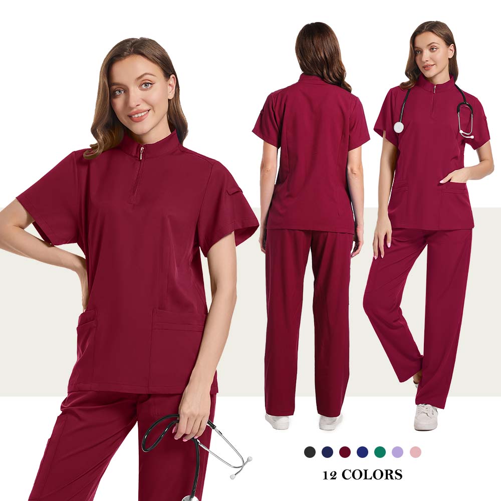 طقم سكرابز نسائي مطاطي، زي طبي - مراجعة Medical Lab Uniform وسعره