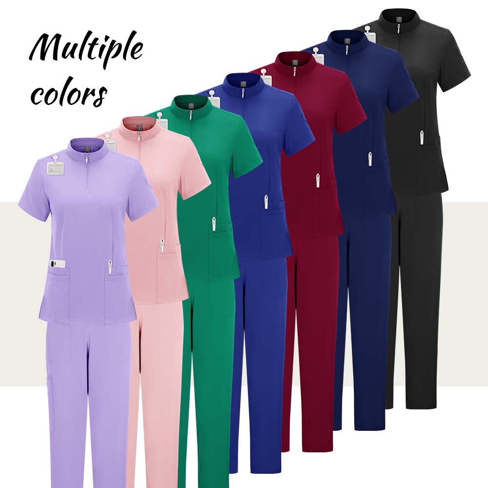 طقم سكرابز نسائي مطاطي، زي طبي - مراجعة Medical Lab Uniform وسعره