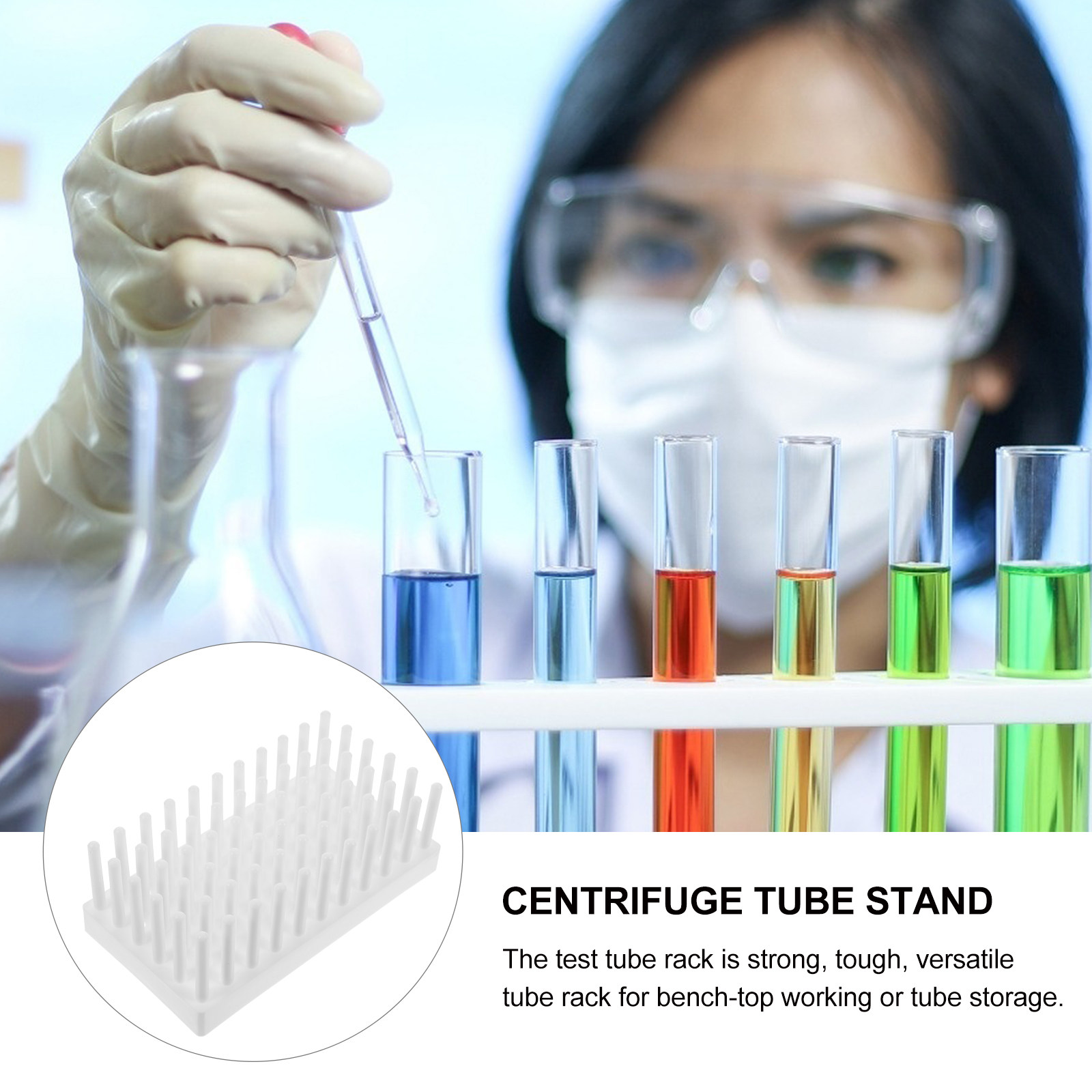 حامل أنابيب اختبار بلاستيكي لت - مراجعة Centrifuge Tube Rack وسعره