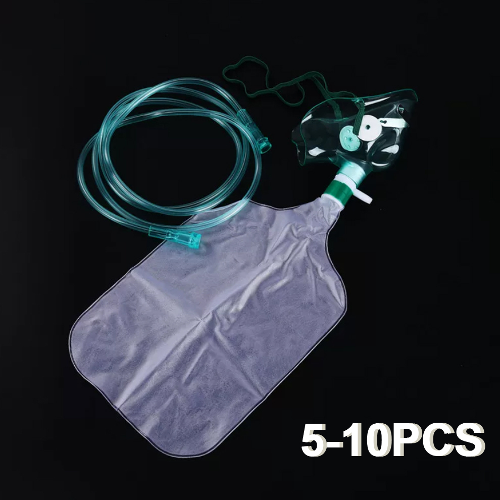 5-10 قطع من أقنعة الأكسجين عال - مراجعة Oxygen Mask Non-Rebreather وسعره