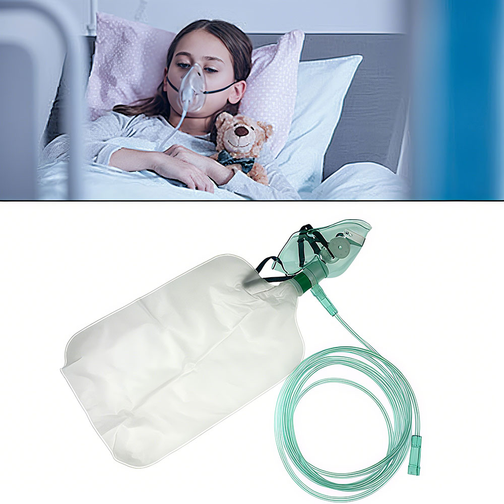قناع الأكسجين غير الممر للبالغ - مراجعة Oxygen Mask Non-Rebreather وسعره